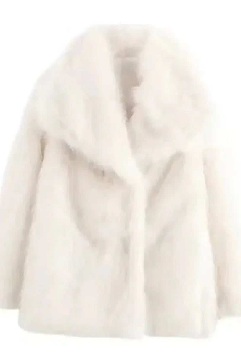 Luxurious faux fur coat