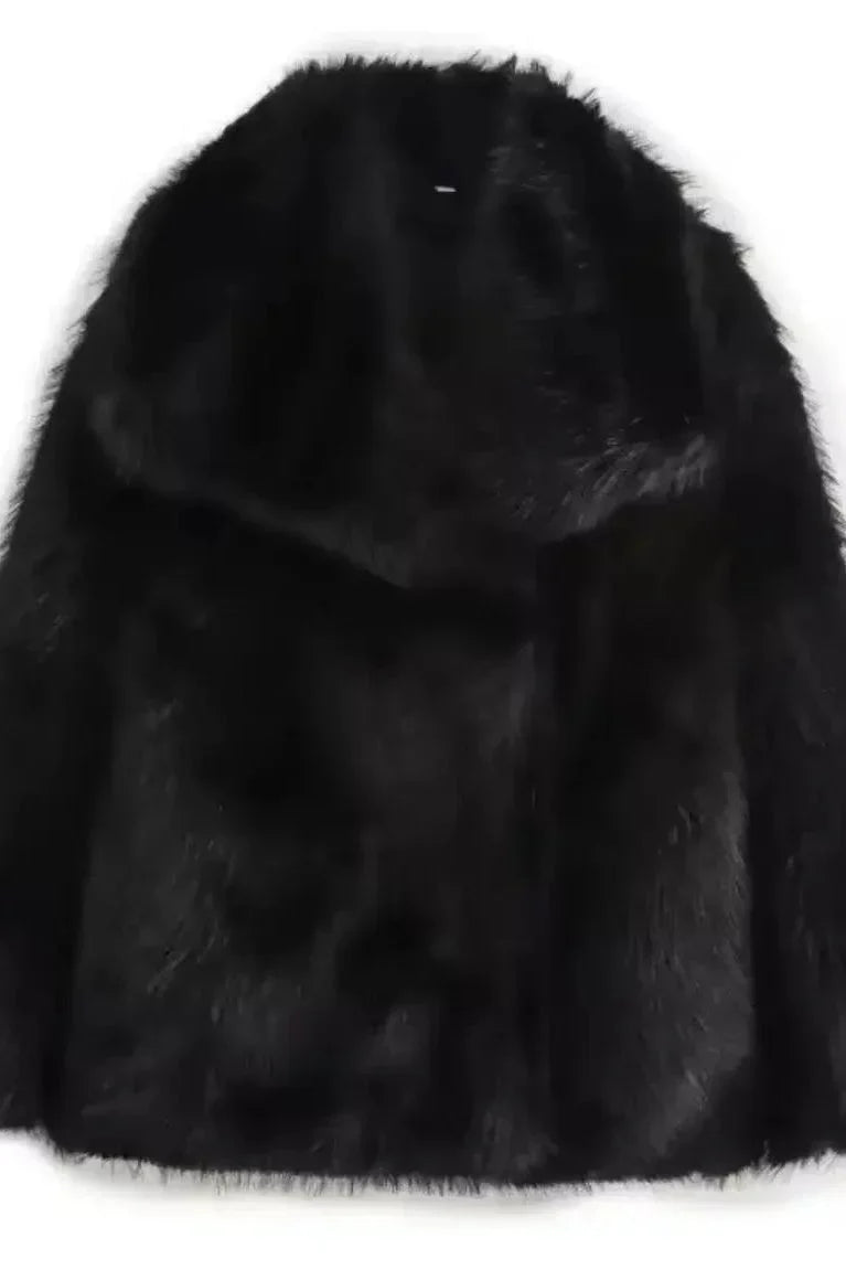 Luxurious faux fur coat